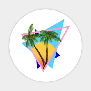 1980s tropical logo Magnet